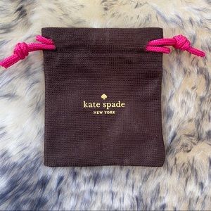 Kate Spade Jewelry Dust Bag Brown & Pink